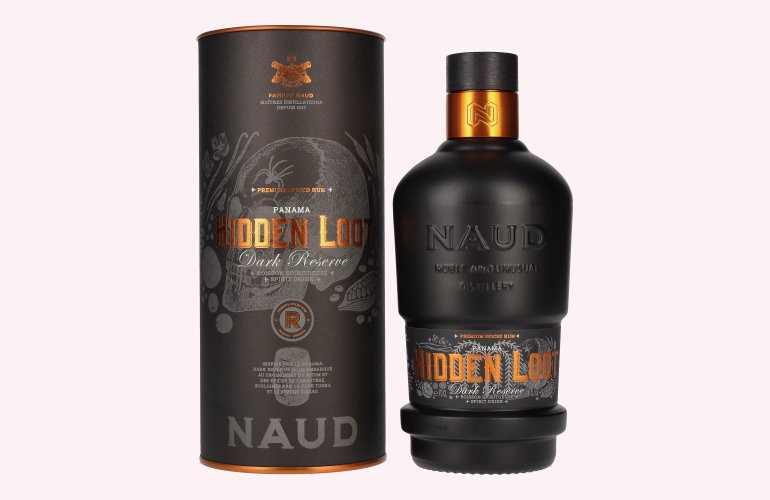 Naud HIDDEN LOOT Dark Reserve Spiced Rum 41% Vol. 0,7l in Geschenkbox