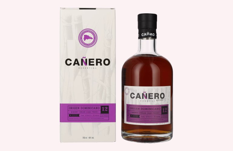 Ron Cañero 12 Solera Ron Dominicano SHERRY CREAM CASK FINISH 40% Vol. 0,7l in Geschenkbox