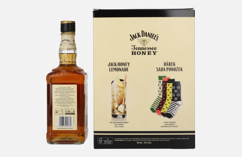 Jack Daniel's Tennessee HONEY 35% Vol. 0,7l mit Socken