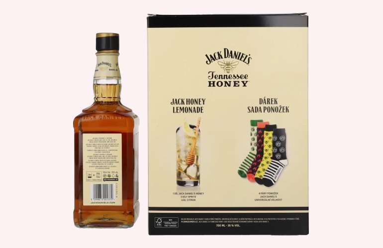 Jack Daniel's Tennessee HONEY 35% Vol. 0,7l met Socken