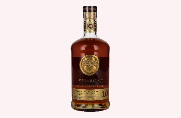Bacardi 10 Años Gran Reserva Diez Extra Rare Gold Rum 40% Vol. 0,7l