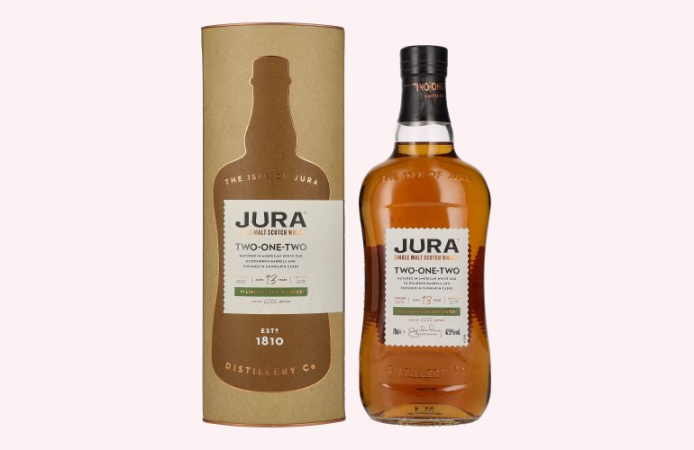 Jura 13 Years Old TWO ONE TWO Single Malt Scotch Whisky 47,5% Vol. 0,7l in Geschenkbox