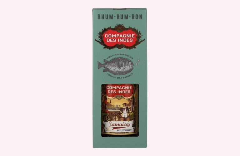 Compagnie des Indes Jamaica Rum Navy Strength 5 Years Old 57% Vol. 0,7l in Giftbox