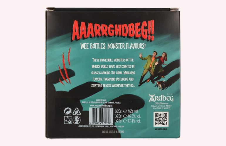 Ardbeg The Three MONSTERS OF SMOKE 46,7% Vol. 3x0,2l in geschenkverpakking