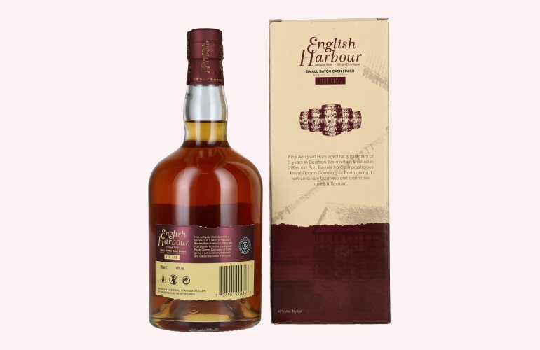 English Harbour PORT CASK FINISH Small Batch Antigua Rum 46% Vol. 0,7l en boîte cadeau