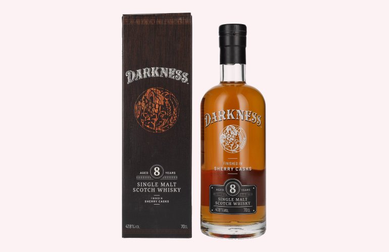 Darkness! 8 Years Old Single Malt Scotch Whisky SHERRY CASKS 47,8% Vol. 0,7l in Giftbox