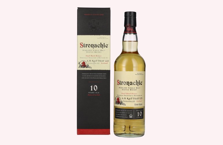A.D. Rattray Stronachie 10 Years Old Highland Single Malt 43% Vol. 0,7l in geschenkverpakking