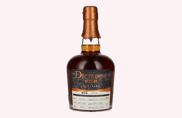 Dictador BEST OF 1977 ALTISIMO Colombian Rum 40YO/010217/EX-P234 48% Vol. 0,7l
