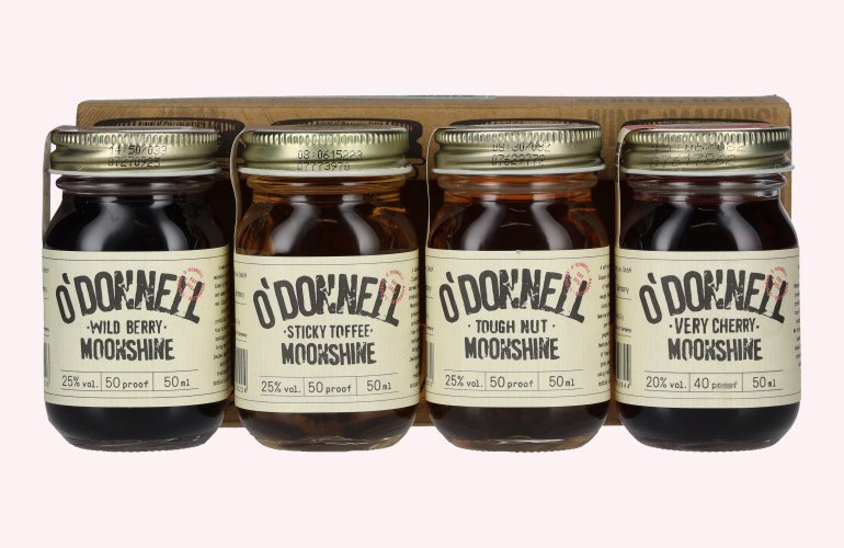 O'Donnell Moonshine SOMMER MINIS 23,8% Vol. 4x0,05l en boîte cadeau