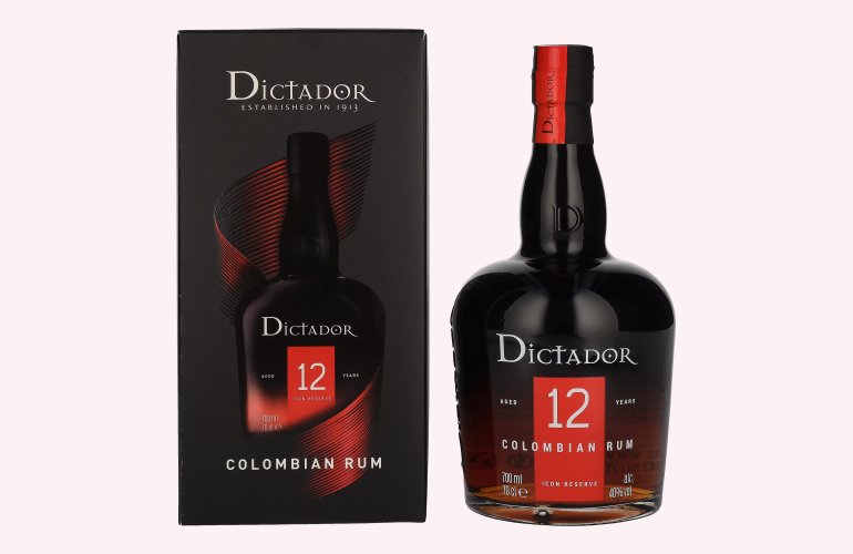 Dictador 12 Years Old ICON RESERVE Colombian Rum 40% Vol. 0,7l in Giftbox