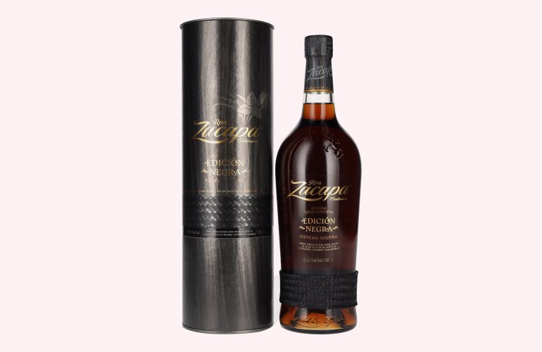 Ron Zacapa Centenario EDICIÓN NEGRA Sistema Solera Gran Reserva 43% Vol. 1l in Geschenkbox