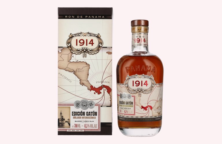 Ron 1914 Panama Rum EDICIÓN GATÚN Barrel Aged Rum 41,3% Vol. 0,7l in Geschenkbox