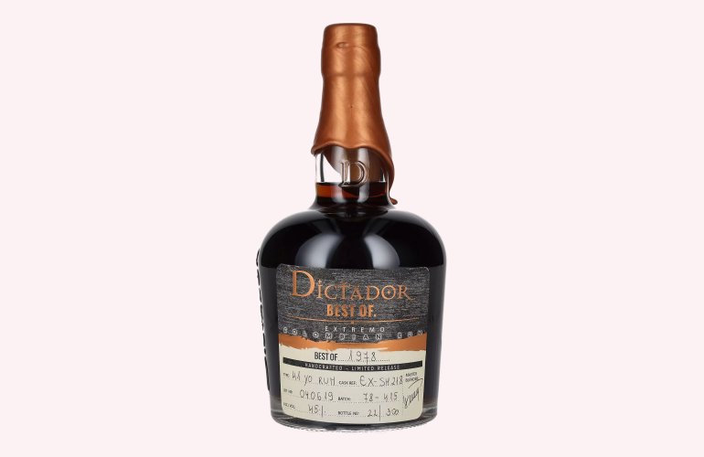 Dictador BEST OF 1978 EXTREMO Colombian Rum 41YO/040619/EX-SM218 45% Vol. 0,7l