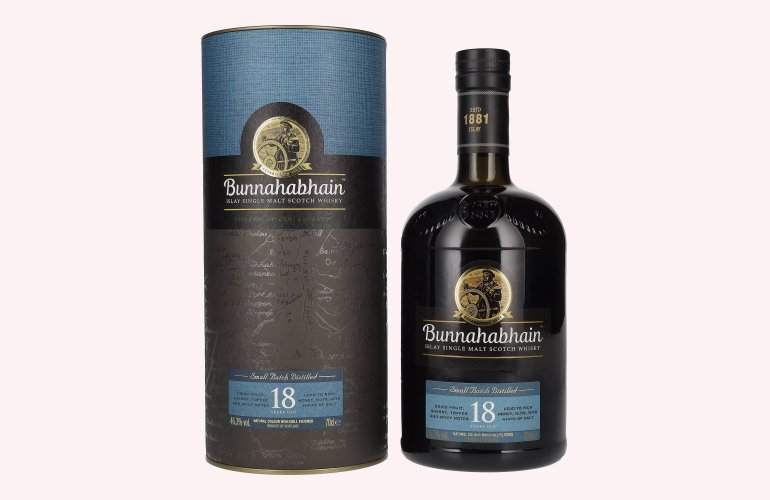 Bunnahabhain 18 Years Old Islay Single Malt Scotch Whisky 46,3% Vol. 0,7l in Geschenkbox