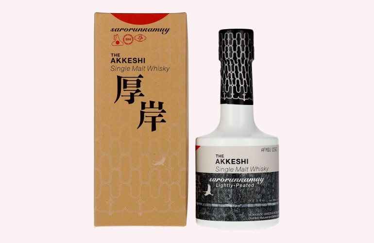 The AKKESHI Single Malt Spirit sarorunkamuy Lightly-Peated 55% Vol. 0,2l in Geschenkbox