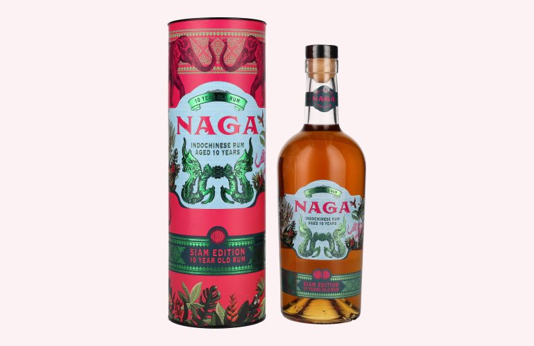 Naga 10 Years Old Asian Rum SIAM EDITION 40% Vol. 0,7l in Giftbox