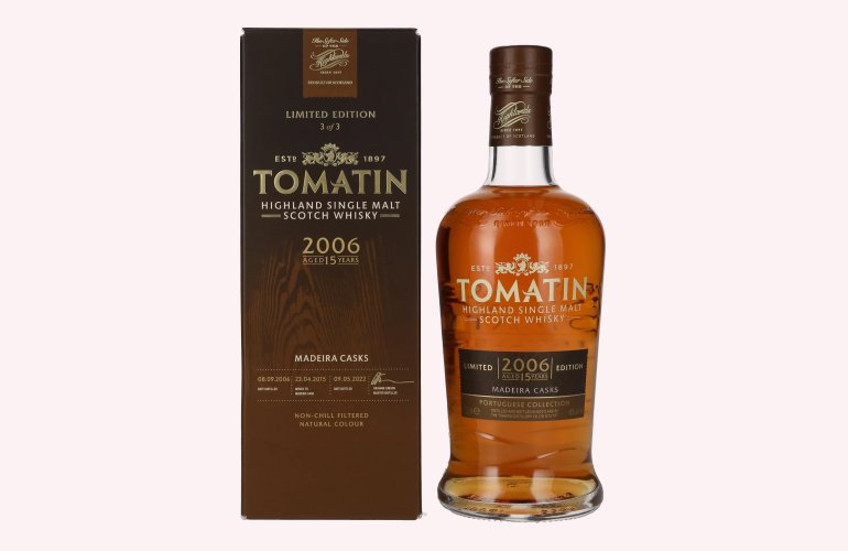 Tomatin 15 Years Old Portuguese Collection MADEIRA CASKS 2006 46% Vol. 0,7l in Giftbox