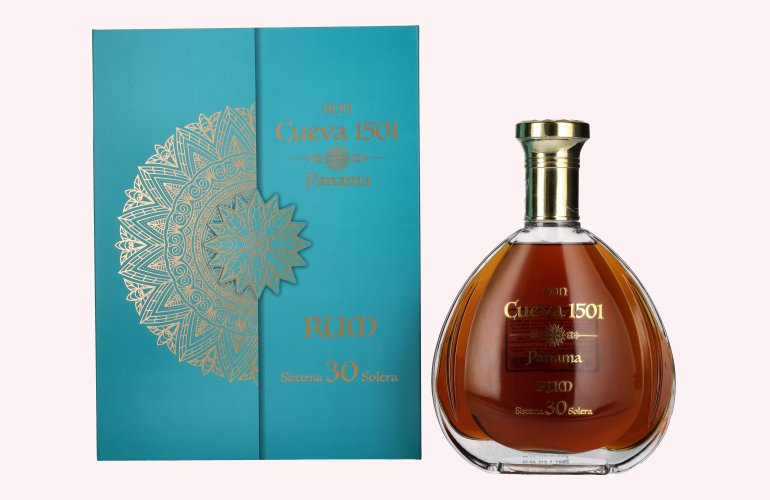 Ron Cueva 1501 Panama 30 Sistema Solera Rum 40% Vol. 0,7l in Geschenkbox
