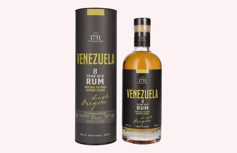 1731 Fine & Rare VENEZUELA 8 Years Old Single Origin Rum 46% Vol. 0,7l in Geschenkbox
