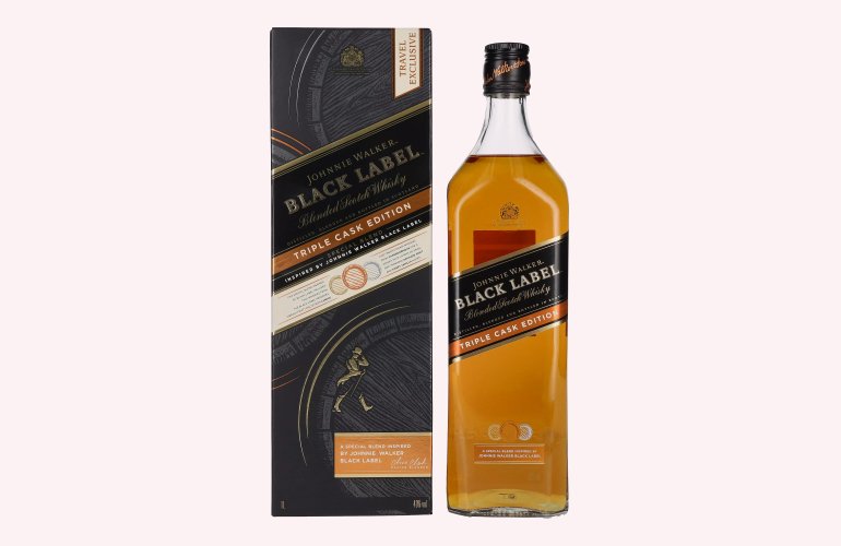 Johnnie Walker BLACK LABEL Blended Scotch Whisky TRIPLE CASK EDITION 40% Vol. 1l in Geschenkbox