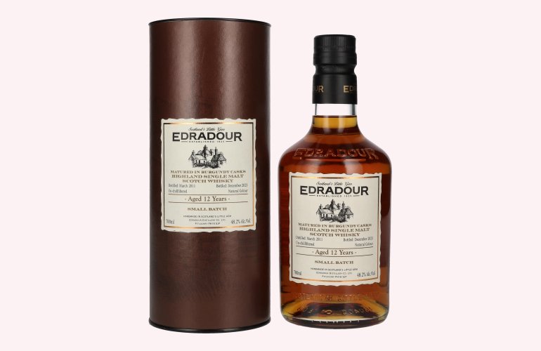 Edradour 12 Years Old Burgundy Cask Highland Single Malt Whisky 2011 48,2% Vol. 0,7l in Giftbox