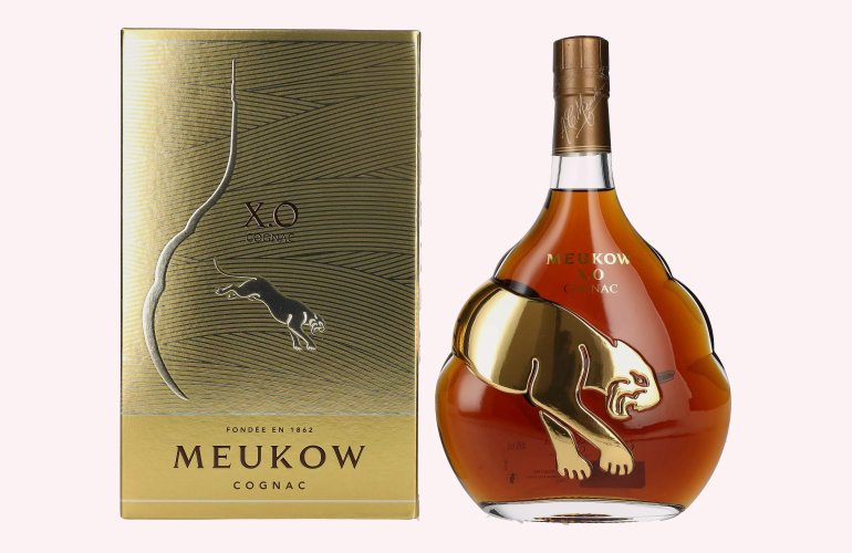 Meukow X.O. Gold Panther Cognac 40% Vol. 0,7l in Geschenkbox