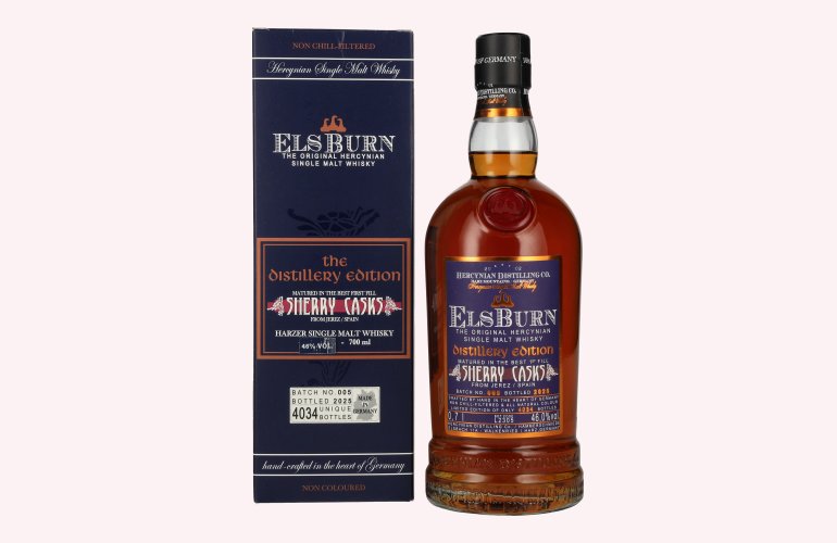 Elsburn THE DISTILLERY EDITION Sherry Casks Batch 005 46% Vol. 0,7l en boîte cadeau