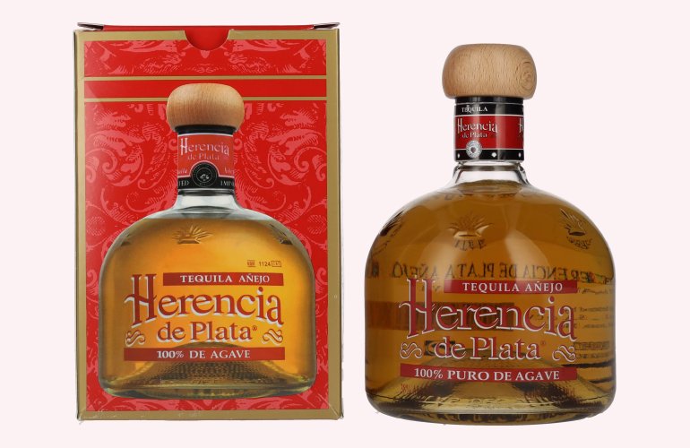 Herencia de Plata AÑEJO Tequila 100% Puro de Agave 38% Vol. 0,7l in Giftbox