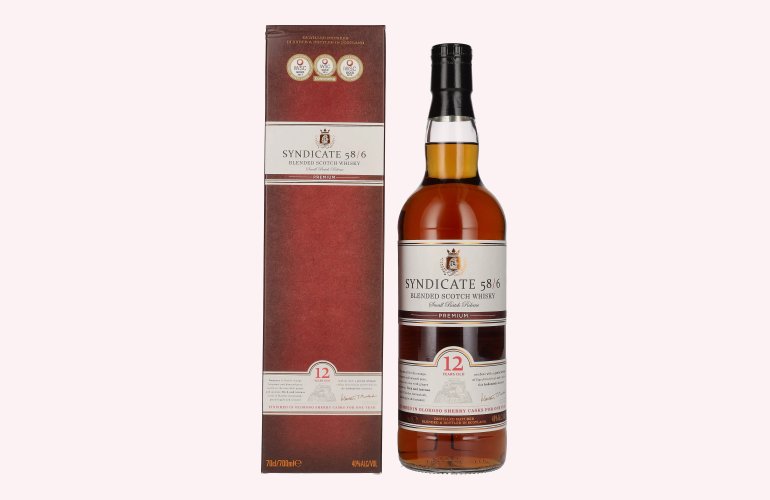 Douglas Laing SYNDICATE 58/6 12 Years Old Small Batch Release 40% Vol. 0,7l in Geschenkbox