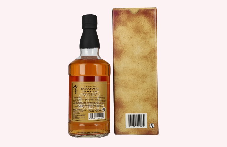 Matsui Whisky THE KURAYOSHI Pure Malt Whisky SHERRY CASK 43% Vol. 0,7l in geschenkverpakking