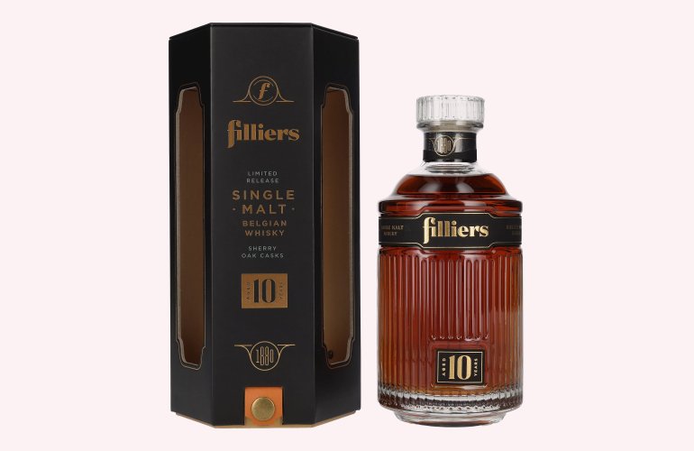Filliers 10 Year Old Belgian Single Malt Whisky 43% Vol. 0,7l in Giftbox