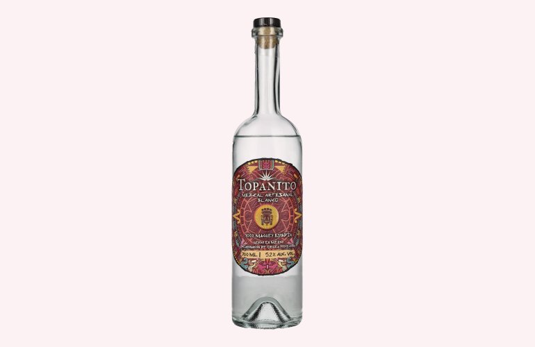 Topanito Mezcal Artesanal Blanco 100% Mague Espadín 52% Vol. 0,7l