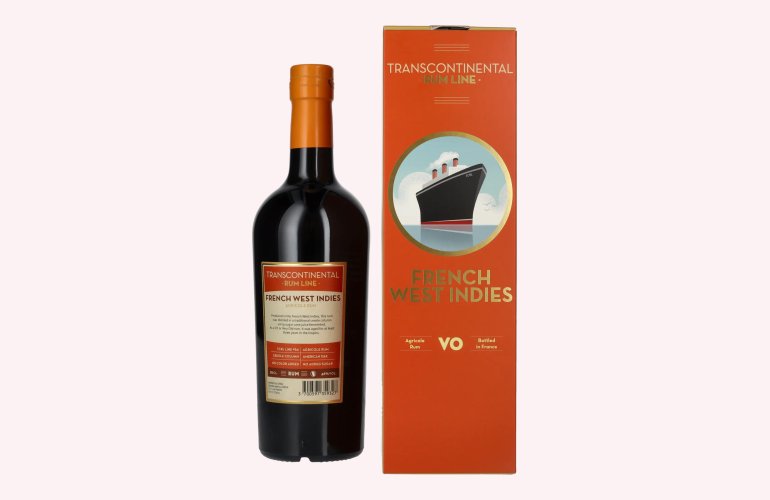 Transcontinental Rum Line FRENCH WEST INDIES VO Rum 2022 46% Vol. 0,7l en boîte cadeau