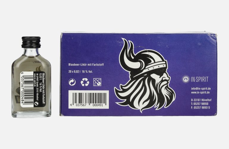 Saufen Liqueur Blaubeer-Likör 16% Vol. 20x0,02l