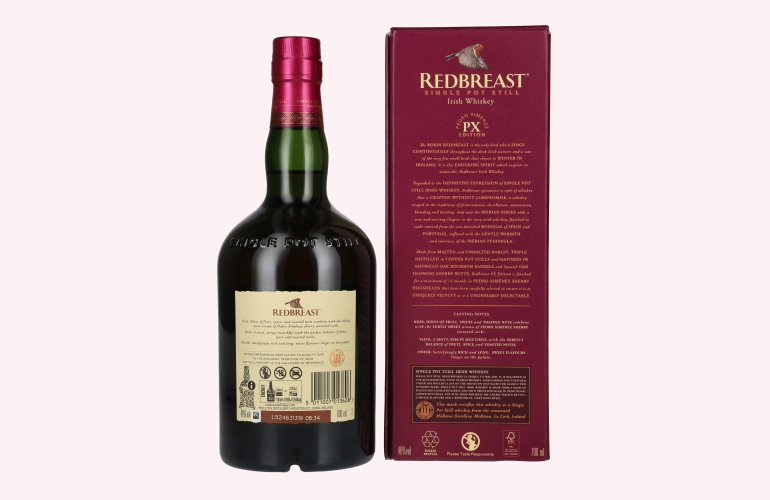 Redbreast Single Pot Still Irish Whiskey PX Edition 46% Vol. 0,7l in Geschenkbox