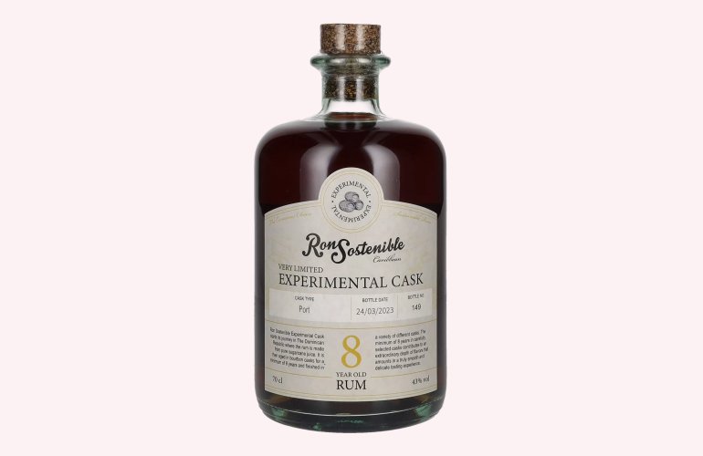 Ron Sostenible 8 Years Old Experimental Port Cask 43% Vol. 0,7l
