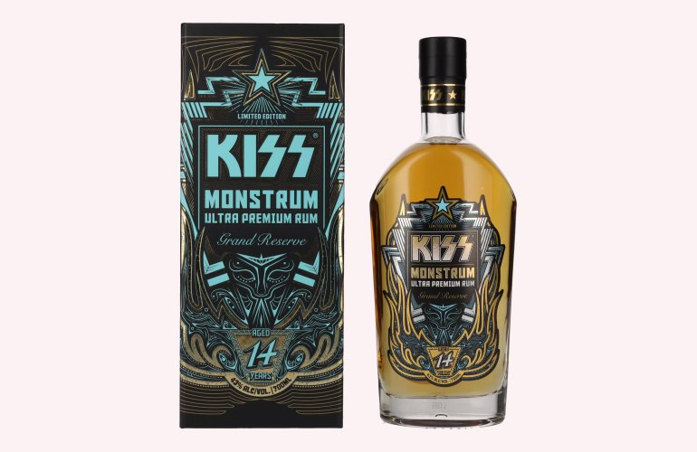 Kiss Monstrum 14 Years Old Ultra Premium Rum 43% Vol. 0,7l in Giftbox