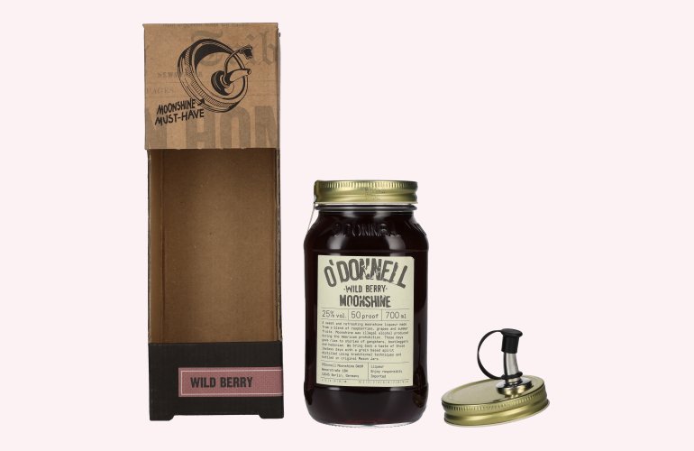 O'Donnell Moonshine WILD BERRY Liqueur 25% Vol. 0,7l mit Ausgießer