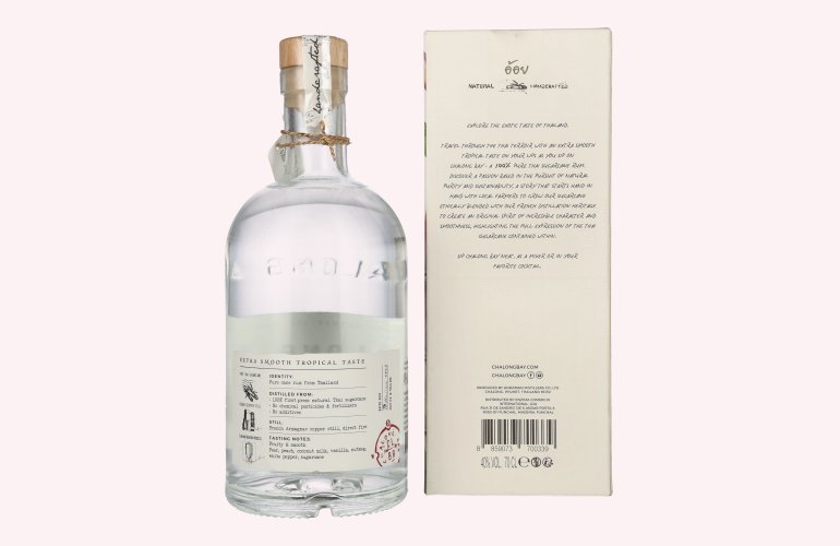 Chalong Bay PURE CANE Spirit Drink 40% Vol. 0,7l in Giftbox