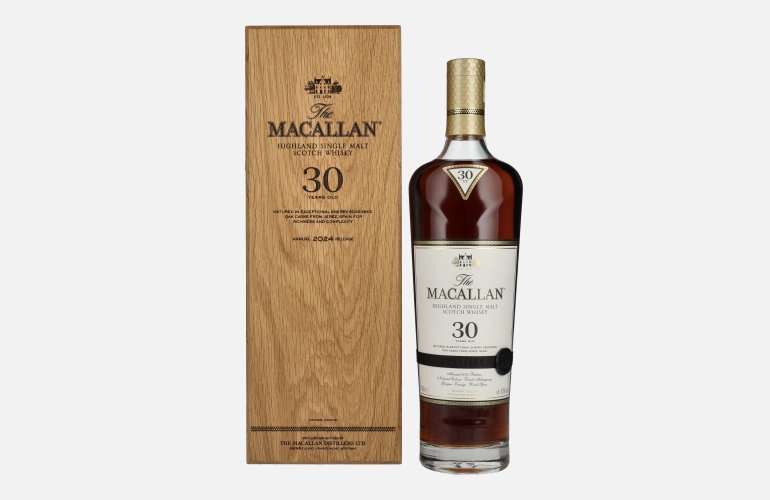 The Macallan 30 Years Old SHERRY OAK Annual Release 2024 43% Vol. 0,7l in Holzkiste