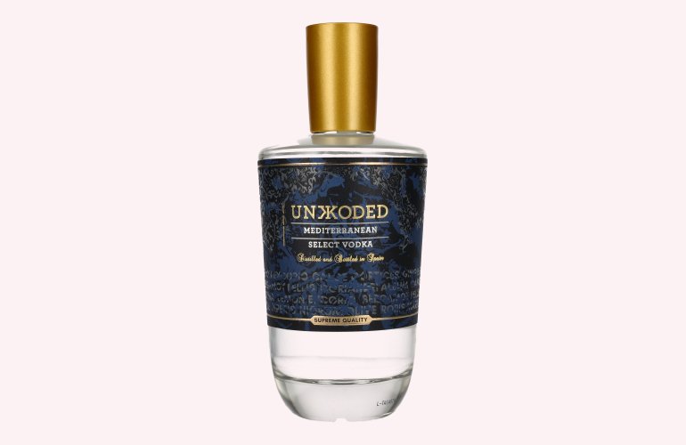 Unkkoded Mediterranean Select Vodka 40% Vol. 0,7l