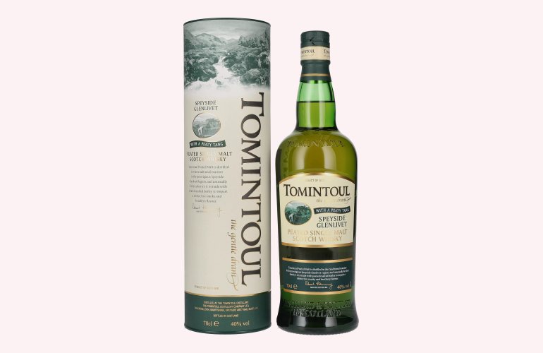 Tomintoul Single Peated Malt WITH A PEATY TANG 40% Vol. 0,7l in Giftbox
