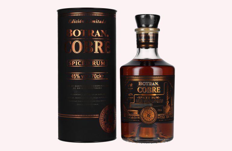 Botran Ron COBRE Spiced Rum Edición Limitada 45% Vol. 0,7l in geschenkverpakking