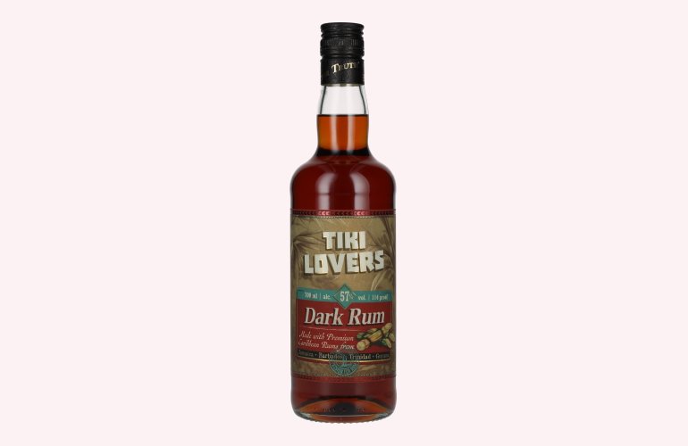 Tiki Lovers Dark Rum Finest Caribbean Blend 57% Vol. 0,7l