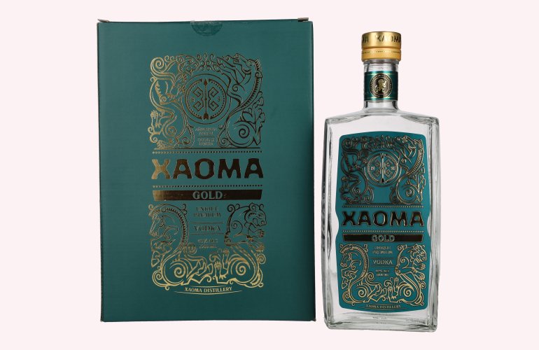 XAOMA Gold Unique Premium Vodka 40% Vol. 1l in Geschenkbox