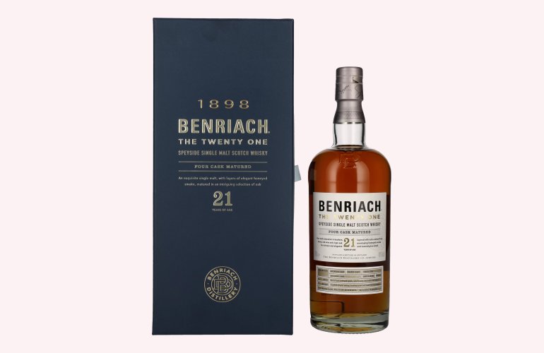The BenRiach 21 Years Old Four-Cask Maturation 46% Vol. 0,7l in Geschenkbox