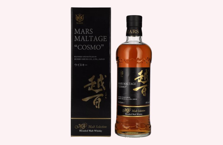 Mars Maltage COSMO Malt Selection Blended Malt Japanese Whisky 43% Vol. 0,7l in Giftbox