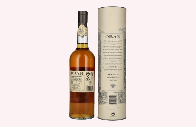 Oban 14 Years Old Single Malt Whisky 43% Vol. 0,7l en boîte cadeau