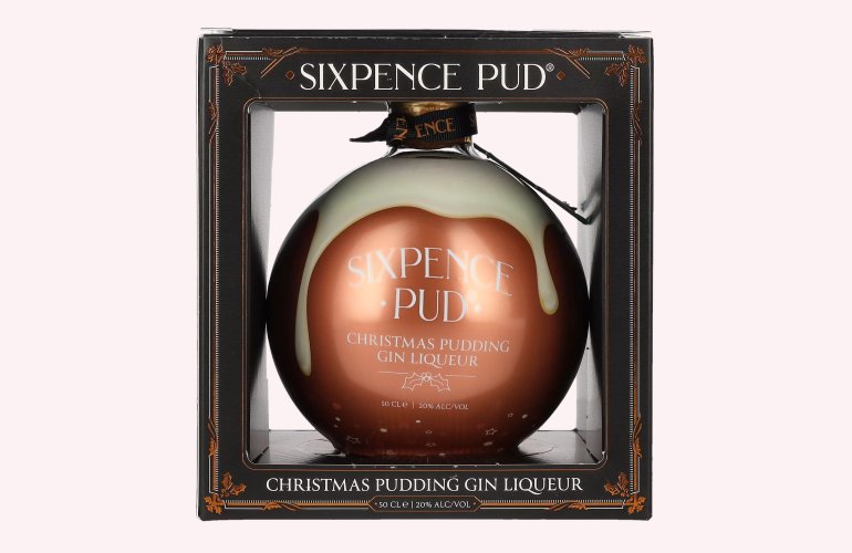 Sixpence Pud Christmas Pudding Gin Liqueur 20% Vol. 0,5l in Geschenkbox