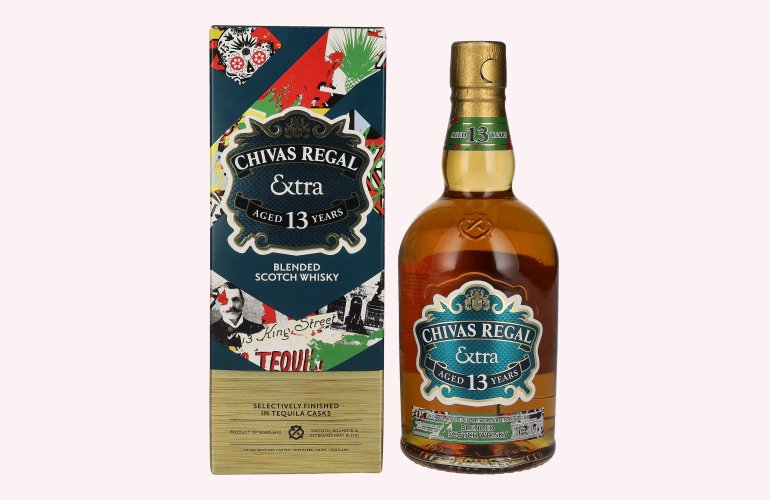 Chivas Regal EXTRA 13 Years Old TEQUILA CASK Finish 40% Vol. 0,7l in Geschenkbox